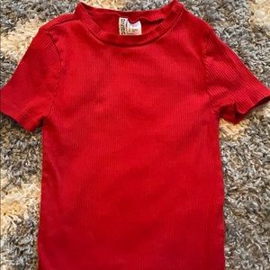 ribbed H&M crop top